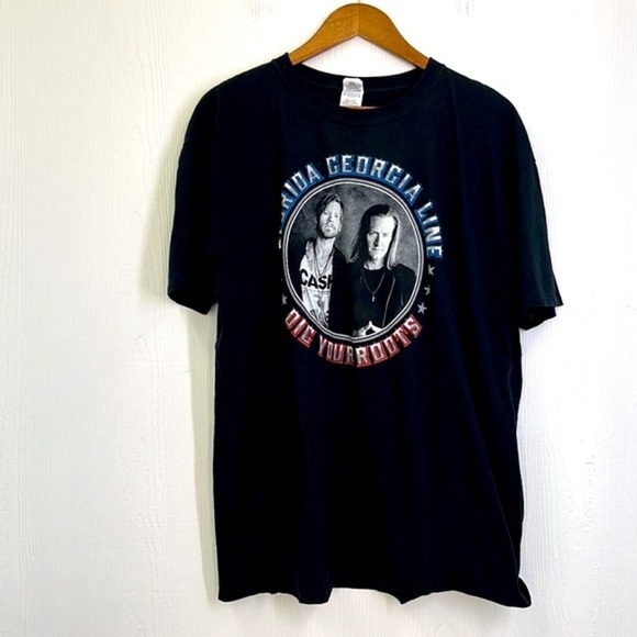 Gildan - 2017 Florida Georgia Line Dig Your Roots Tour T Shirt Size XXL - Picture 6 of 10